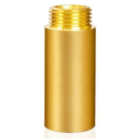 Extensión de grifo de latón G1/2" × 50 mm – Paquete de 4 adaptadores roscados universales para conexiones prácticas. (1/4)