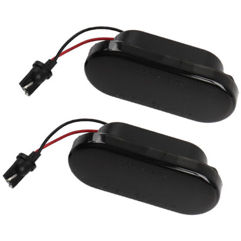 Intermitentes laterales LED dinámicos – 2 unidades, color negro, compatibles con VW Golf, Passat, Polo (1/4)