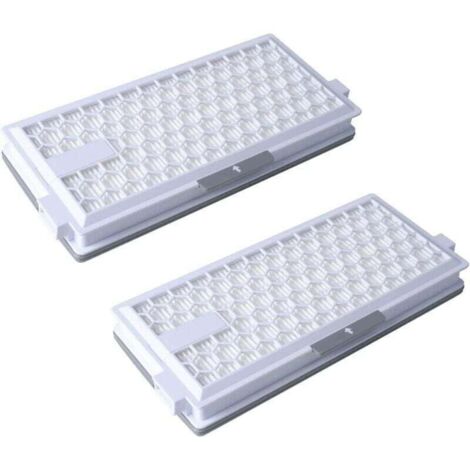 Filtros HEPA compatibles con Mi-ele – Paquete de 2 filtros Airclean 50 para aspiradoras Complete C3/C2/Compact/C1/S8340/S6240/S521 (1/2)
