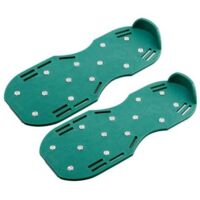 Zapatos Aireadores de Césped - Plegables - Ergonómicos - Talla Única - Aireador de Césped - Verde (30 x 13 cm)