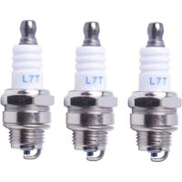 Bujía L7T para motosierra, cortacésped, motor pequeño, accesorios compatibles con STIHL, Hus-qvarna, Rep, NGK, BPMR7A, 4626, equivalente a RCJ6Y, Champion, Bosch, WSR6F, 3 piezas