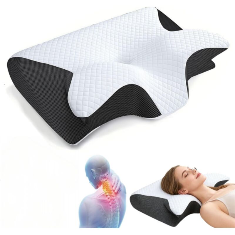 ZHOOGE Oreiller Ergonomique Cervical à Mémoire De Forme, Oreiller à