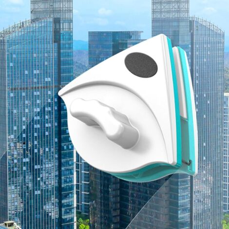 GABRIELLE Nettoyant pour vitres magnétique, Lave-vitre magnétique en matériau ABS, nettoyant pour vitres magnétique Double Face, nettoyant pour vitres magnétique pour la Maison, Les Bureaux et l'école