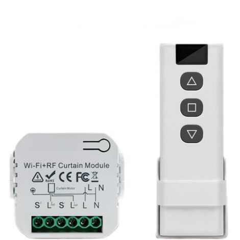 Pack De 2 Modules Wi-Fi Pour Volet Roulant Yomogi Avec 2 Télécommandes - Compatible Alexa Et Google Home