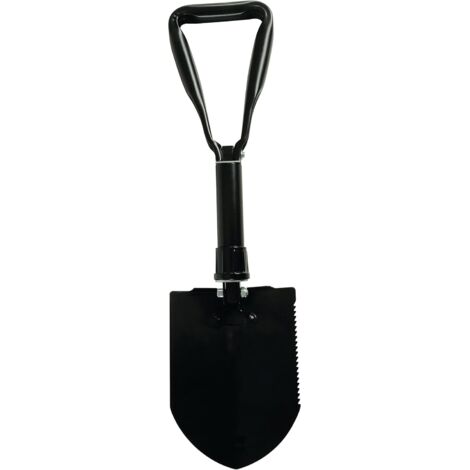 Pelle Pliante Multifonction SolaGarden - Noir - Pour Camping, Pêche, Survie - 60 Cm