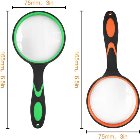 2pcs Loupes De Recherche Lignes Mahjong En Acrylique - Lecteur Grossissant Pour Seniors Et Débutants