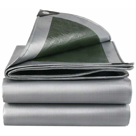 GABRIELLE Bâche de Protection à œillets,Bâche imperméable à l'eau et aux UV,Bâche Solide en PE,Bâche de Protection extérieur & intérieur,160 g/m², 3M×4M (1/2)