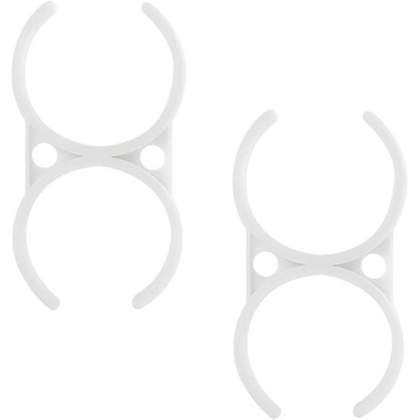 Qrity 2 Pièces Clips De Tuyau Plastique 57x62mm - Pinces Pour Filtres à Eau Réfrigérateur