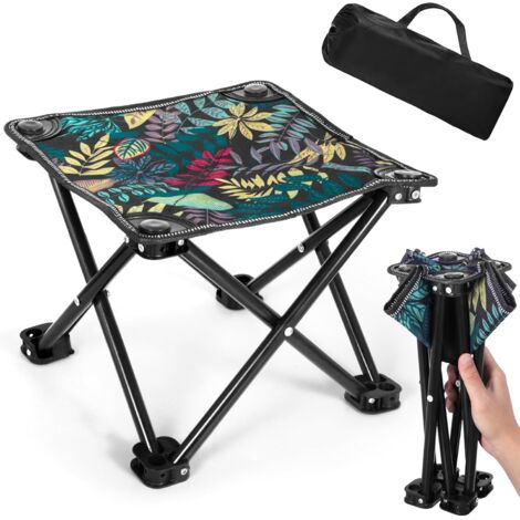 Tabouret pliable portable, léger, pour le camping en plein air, la pêche, chaise