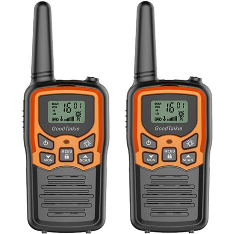 GABRIELLE Talkie-walkie Talkie-walkie longue portée Randonnée Camping Home Talkie-walkie (Pack de 2 orange)