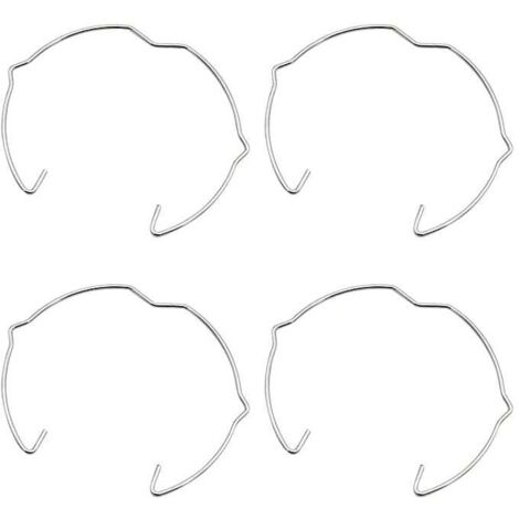 GABRIELLE 36 Pièces Anneaux de Fixation de Lampe pour Spot GU10 MR16 50MM Argenté Clip de Ressort de Retenue de Lampe en Forme de Corne Support d'Ampoule pour Lumière LED ou Spot Encastré