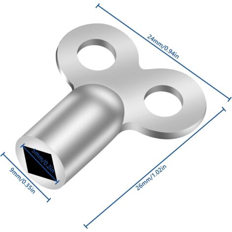 Clé Carrée 1 Pièce, Clé Multifonction 4 Voies, Croix D'accès 4 Voies Pour Armoire De Commande Vanne Compteur D'eau (Noir) - Bricolage