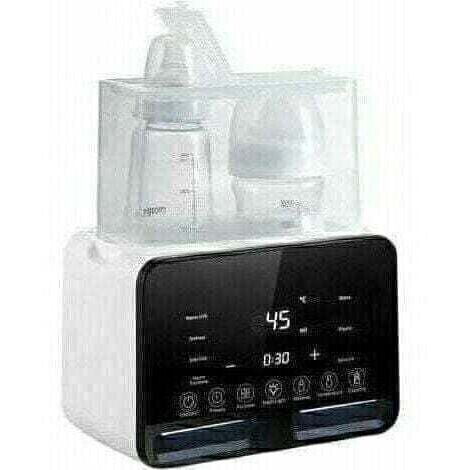 Chauffe-biberon Lait maternel pour bébé Chauffe-biberon à température constante Chauffe-biberon 7 en 1 stérilisé Dégivrage de biberon Chauffe-aliments rapide avec veilleuse Grand écran LCD (Noir)