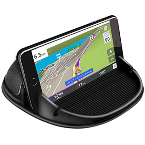 GABRIELLE Support de téléphone portable pour voiture, support de téléphone portable en silicone, support de navigation universel pour voiture, tableau de bord (1/5)
