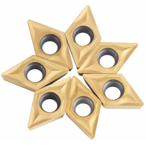GABRIELLE CNC embouts en carbure inserts 10 pièces en carbure monobloc plaquette de tournage lame de coupe outil de tour DCMT070204 US735 DCMT51.51
