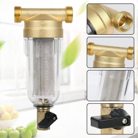 Filtre à Eau Robinet Évier 360° Rotatif 3 Modes – Purificateur Pression Eau Claire Pour Cuisine, RV, Salle De Bain