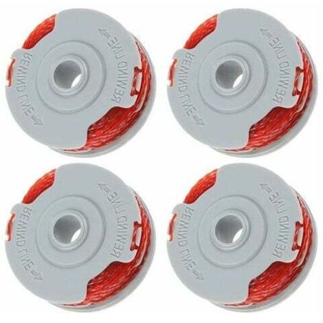 GABRIELLE Lot de 4 Bobine Fil Coupe Bordure pour Flymo FLY021 Bobine de Fil Debroussailleuse Bobine de Rechange pour flymo Coupe Bordure 36ft/1,5 mm (1/5)