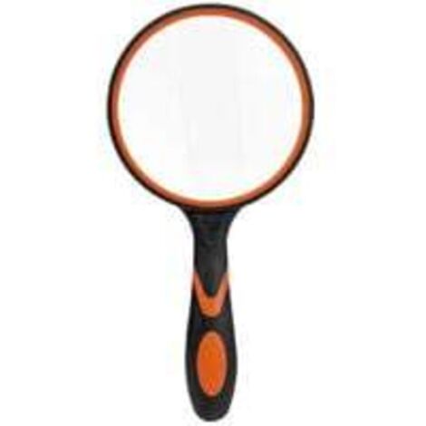 Grande loupe de lecture en verre pour livres scientifiques, journaux, lecture, insectes, passe-temps, observation de qualité supérieure,Noir et orange (1/5)