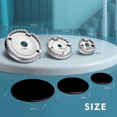 Lot De 4 Couvercles De Brûleur Universels En Acier Inoxydable - Taille Réglable 29-43 Cm - Protection Anti-Goutte Pour Barbecue