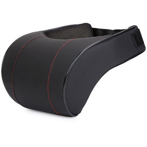 Coussins D'appui-tête de Voiture, Oreiller Cervical pour Siège Auto, Souple Coussin de Nuque Support Appui-tête en Mousse à Mémoire de Forme Coussin Conducteur, 1 Pièce, Noir (1/4)