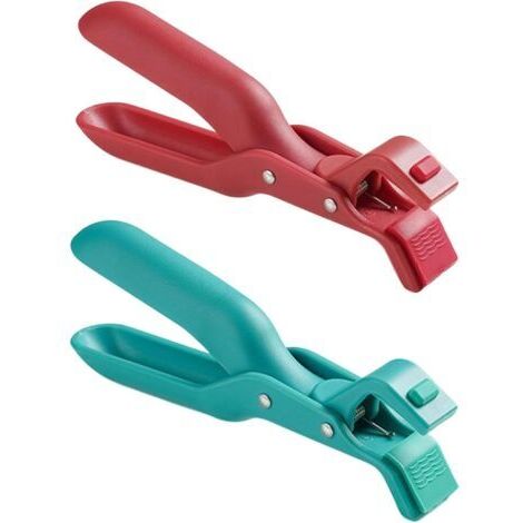 2 Pcs Pince Air Fryer,Pince Cuisine Silicone,Ustensiles Air Fryer,Pince Multifonctions,Clip Anti-Brûlure,Convient Pour Friteuse À Air, Isolation Thermique, Bols Chauds, Assiettes (1/5)