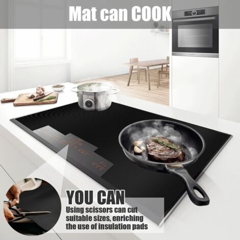 Tapis De Protection Induction Silicone Magnétique 61x53 Cm – Anti-Rayures, Multifonction, Résistant Chaleur 450°F