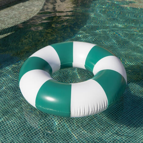 Flamingueo Bouee Piscine Matelas Gonflable PVC Bleu