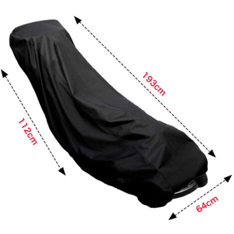 Housse Pour Tondeuse Autoportée – Imperméable 600D, Taille 195x66x108 Cm – Protection Vent, UV, Poussière – Avec Sac - 5