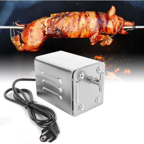 15W 30-50KG Moteur électrique pour Barbecue en Acier Inoxydable, Poulet, Porc, Chèvre grillée à l'extérieur