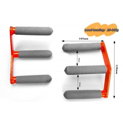 Lot de 2 supports de plaque signalétique pour mur ou porte (5,1 x 25,4