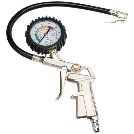 Manometre Pression Pneu, Jauges de Pression Des Pneus, Numérique Manomètre, Pistolet de Gonflage Manomètre,Testeur de Pression Des Pneus,Gonflage Pneu Voiture pour Voitures Motos Vélos (1/5)