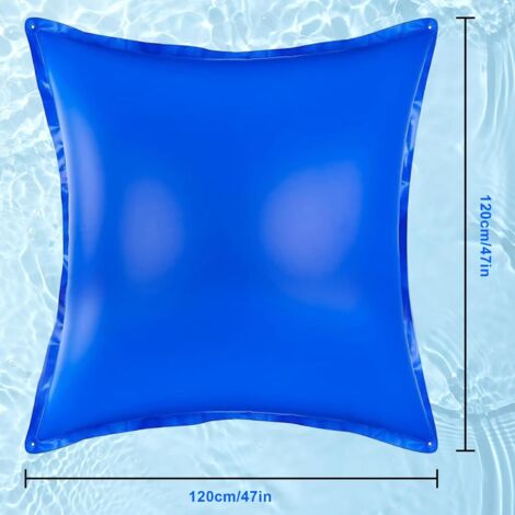 Coussin De Piscine Gonflable 120x120cm - Oreiller Hivernage Piscine Hors Sol Avec Cordes