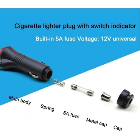 Accessoire Auto Remplacement Fumeur Allume-cigare Voiture Prise Allume- cigare, 12V 24V Voiture Moto Prise Allume-cigare Avec Accessoire Allumage Cigarette Voiture Accessoire Auto Remplacement Fumeur Allume-cigare Voiture Prise Allume- cigare, 12V 24V Voiture Moto Prise Allume-cigare Avec Accessoire Allumage Cigarette Voiture