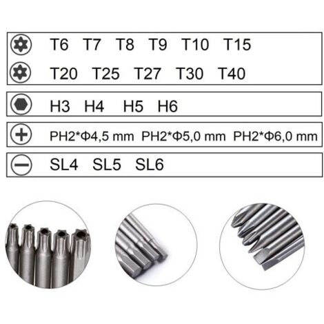 12 Embouts De Tournevis Magnétiques Candeon En Acier S2 : Set PZ Et PH (PZ1-PZ3, PH1-PH3) 50 Mm