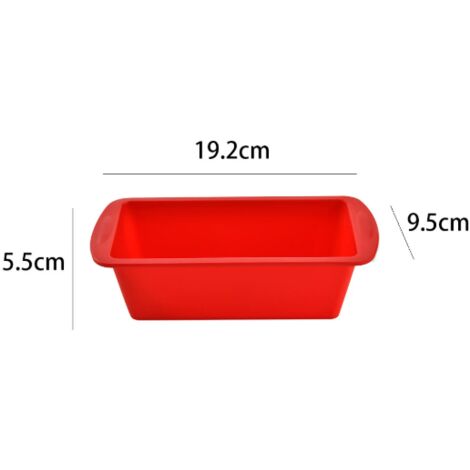 5 Pièces Moule à Cake Silicone,Mini Moule à Pain en Silicone,Moule Silicone air fryer, Moules à Gâteaux Rectangulaires,Moule à Pain - Maison