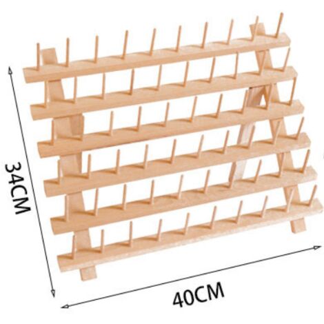 60 Bobines Support de Filetage de bois/porte-bobines de fil ...