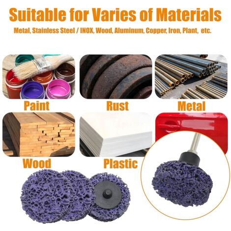 Lot 10 Disques Abrasifs 50mm Pour Perceuse - Élimine Rouille Peinture Sans Endommager - Idéal Auto Et Bricolage