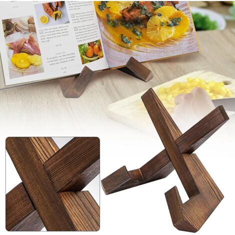 Porte-livre De Cuisine Ou Support IPad En Bois - Rectangulaire