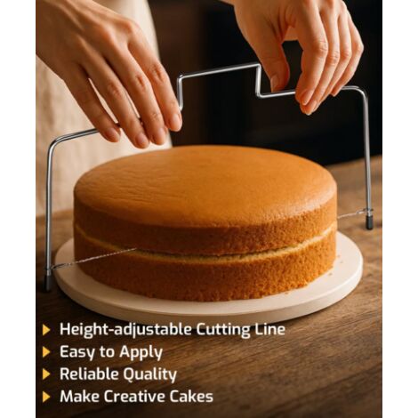Pack 2 Spatules à Gâteau Réglables Moonssy - Outil De Lissage Fondant Et Décoration Parfaite