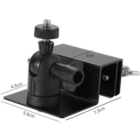 UIQELYS Support De Gouttière Réglable Pour Caméra Arlo Reolink - Fixation Murale Et Toit Noir