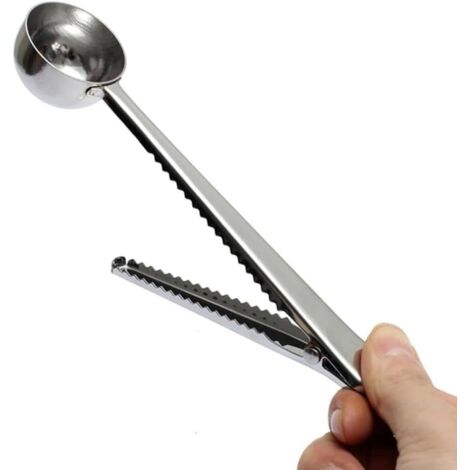 Cuillère,Cuillère doseuse deux en un à Long manche,en acier inoxydable 304,pour le thé,le café