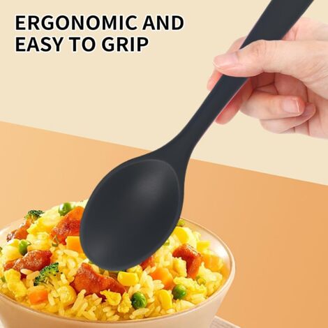 Petite Cuillère 3 Cuillères En Silicone De Cuisine - Résistantes à Petite Cuillère 3 Cuillères En Silicone De Cuisine - Résistantes à