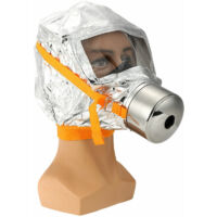 Masque anti-incendie pour évacuation d'urgence – Protection contre fumée et gaz toxiques – Usage unique – Visière polycarbonate – Conformité norme GB