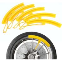 5 Pièces Protection de Jantes Voiture Protège Jante Voiture Protecteur de Jante de Pneu de Voiture Protecteur de Roue avec Trous et Cordes pour éviter l'usure des Pneus
