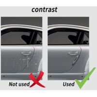 LINGJIA 10 Pièces Protection Portière Voiture – Anti-Rayures Poignées, Rétroviseurs & Cuvettes (Blanc)