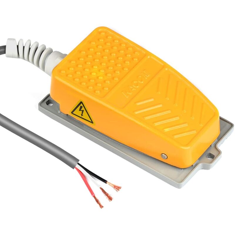 Interrupteur Au Pied TFS-01 220V 10A - Pédale Momentanée Antidérapante Avec Câble 1m