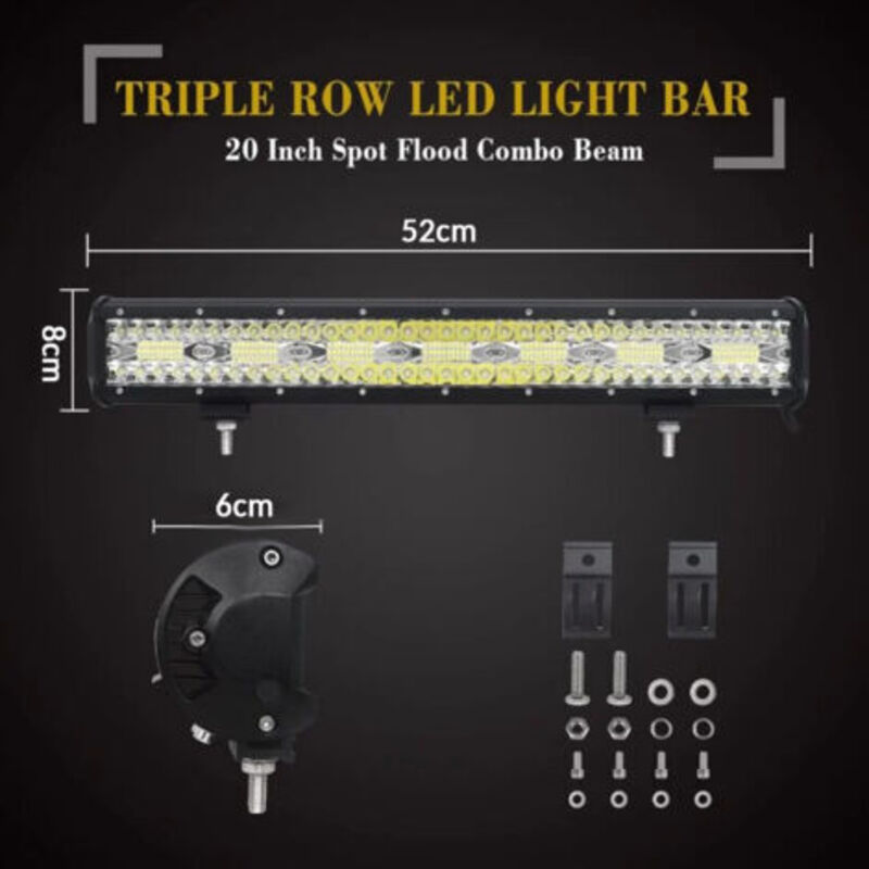 Barre LED 15 Pouces 144W Pour 4x4, Camion, Tracteur – Spot Et Flood, étanche IP67, 12V/24V - 2