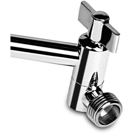 Bras D'Extension Douche 28,7cm - Rallonge Pommeau Laiton Chromé Avec Joints Verrouillage