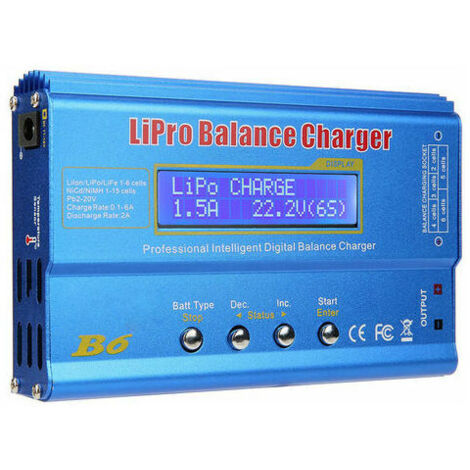 Tigrezy Tout nouveau chargeur de balance de batterie RC Lipo NiMh a ecran LCD iMAX B6 numerique (1/5)