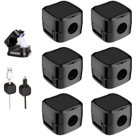 5 Pack Clips Câble Organisateur Bureau, Câble Direction Clips Adhésif
